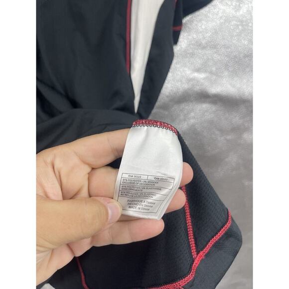 Nike Golf Dri Fit Half Zip Short Sleeve Golf Top Gray Red Womens Large - Picture 3 of 6